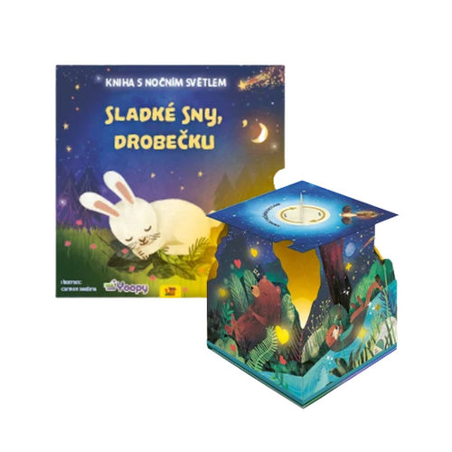 Sladké sny, drobečku – kniha s nočním světlem