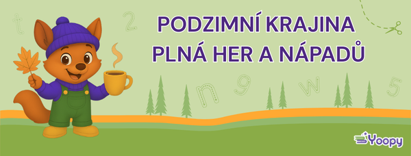 Podzimní krajina plná her a nápadů