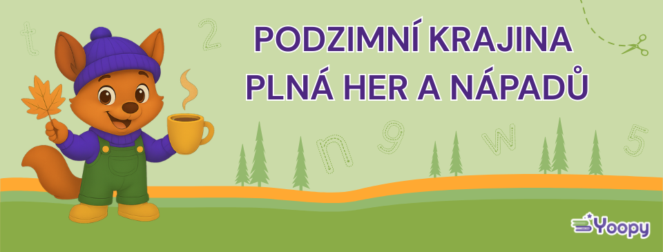Podzimní krajina plná her a nápadů