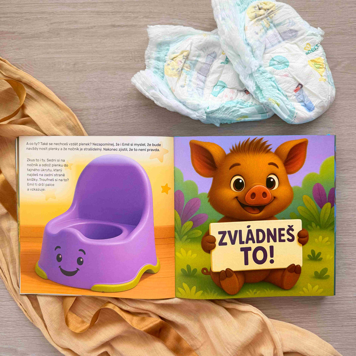 Jak se divočáček rozloučil s plenkou
