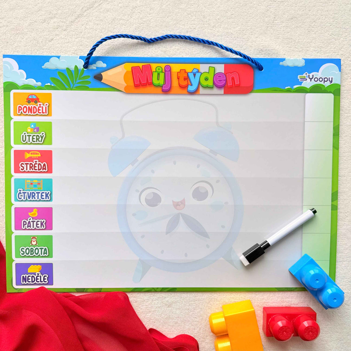 Denní magnetický organizér