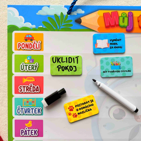 Denní magnetický organizér