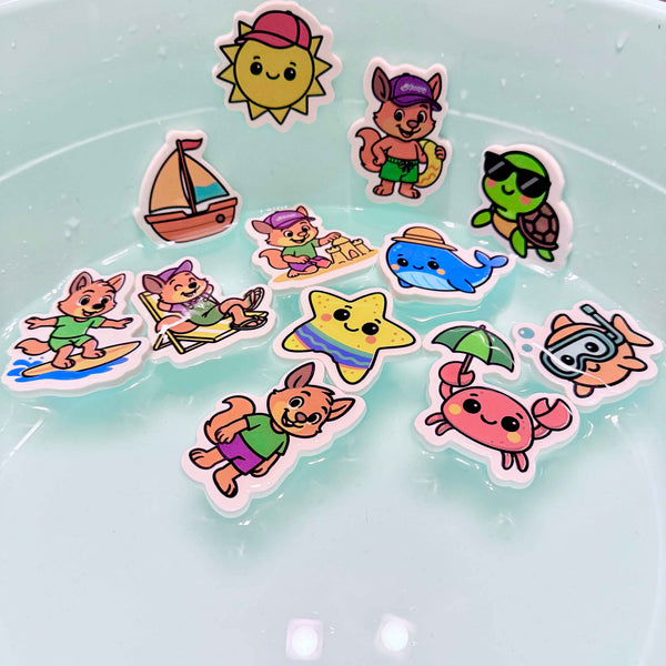 Nálepky do vany: Ponoř a zabarvi